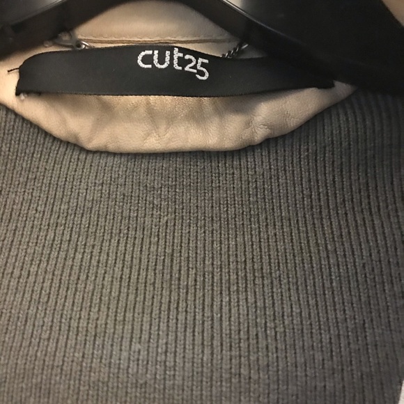 Cut25 by Yigal Azrouel 2 tone leather jacket - Picture 7 of 11